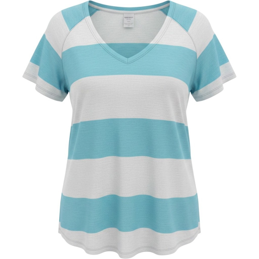 Soft Joie Sea Green‎ Porcelain Striped Apollo B T-Shirt